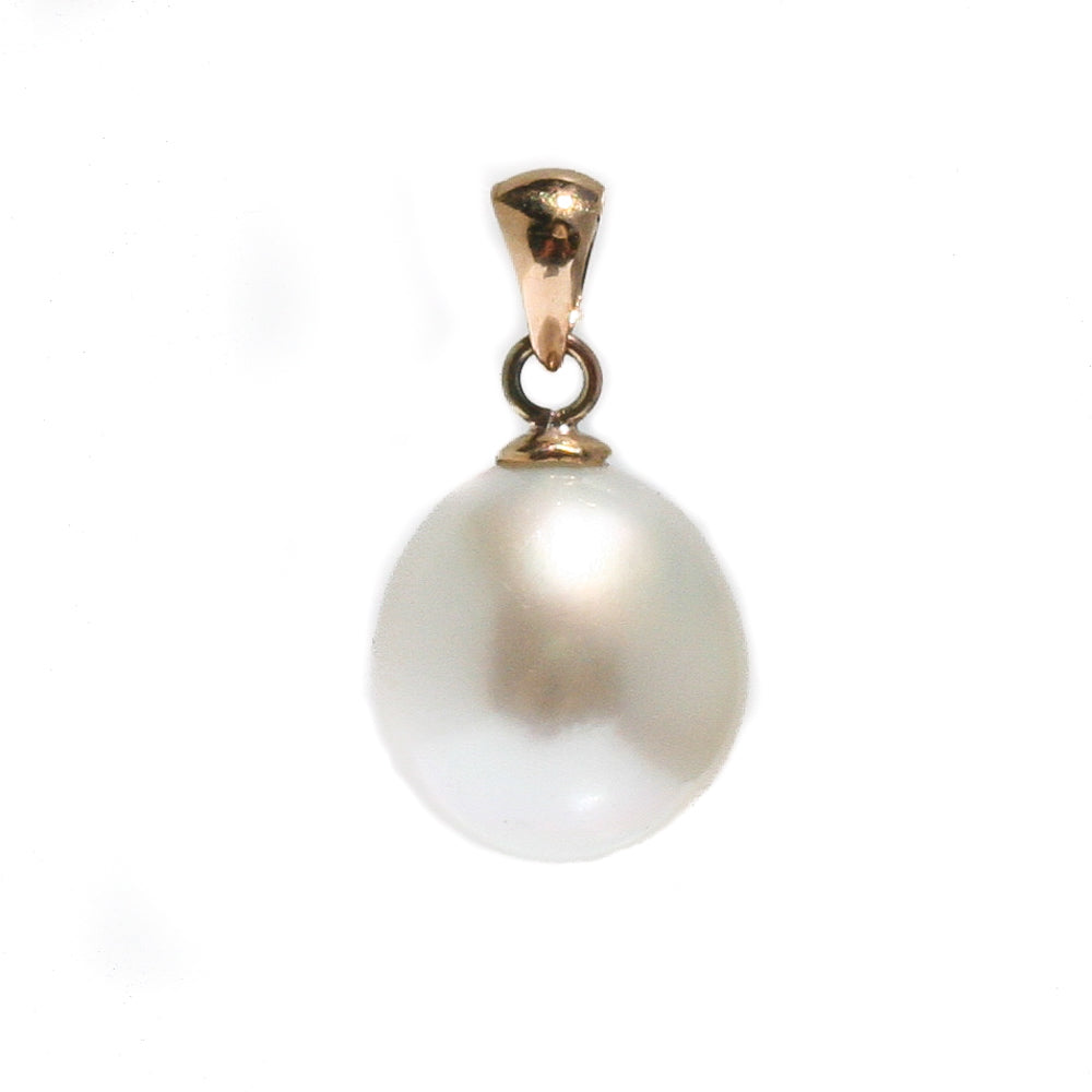 australian south sea pearl pendant 9ct yellow gold broome pearl jewellery