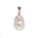 baroque pearl pendant 9ct rose gold freshwater pearl australian coastal jewellery