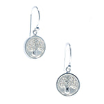 Boab Tree solid disc hook earrings in 925 sterling silver designed in Broome Western Australia
