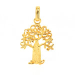 gold boab tree pendant