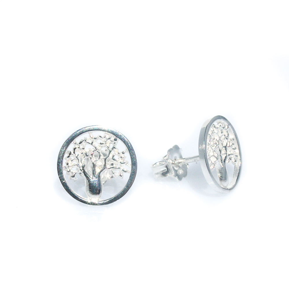 Boab Tree stud earrings in 925 sterling silver designed in Broome Western Australia