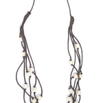 boho pearl necklace