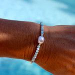 blue lagoon keshi pearl larimar bracelet