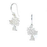 Boab Tree of Life drop earrings in 925 sterling silver designed in Broome Western Australia