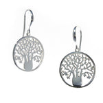 Large Boab Tree Circle of Life earrings in 925 sterling silver designed in Broome Western Australia
