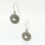 Chinatown Ladies oxidised pearl earrings in 925 sterling silver designed in Broome Western Australia