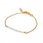 pearl coast bracelet gold vermeil freshwater pearls delicate chain coastal jewellery australia