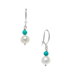 TURQUOISE PEARL EARRINGS