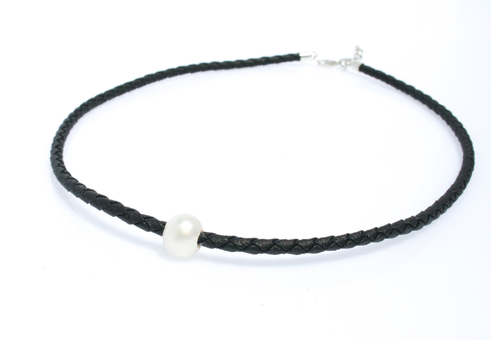 “Freshwater pearl braid necklace inspired by coastal Australian beach style designed in Broome Western Australia”