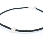 “Freshwater pearl braid necklace inspired by coastal Australian beach style designed in Broome Western Australia”