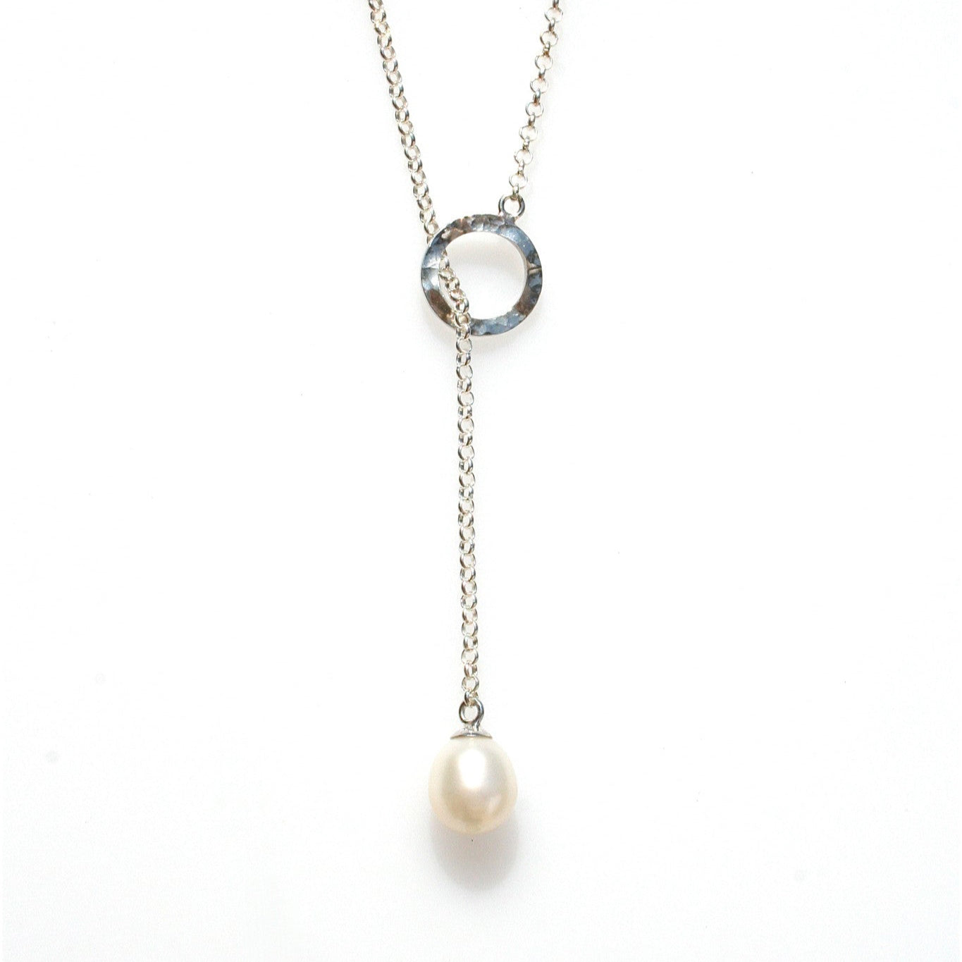 Lani Lariat Pearl Necklace featuring genuine freshwater pearls in an elegant lariat design, inspired by coastal Australia.