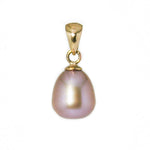 Classic Pink Pearl Pendant in 9ct yellow gold featuring a genuine pink freshwater pearl