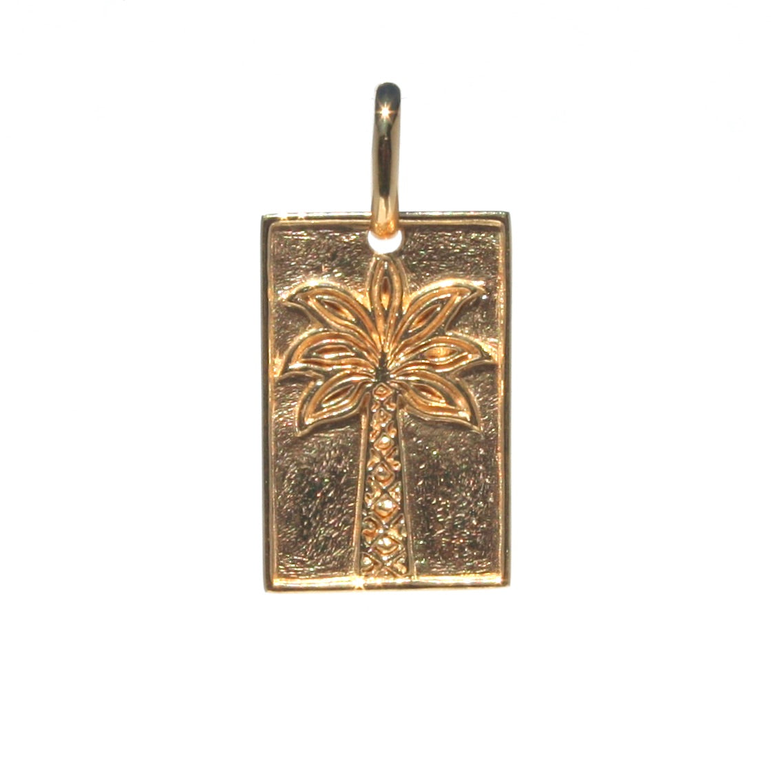 Palm Tree Pendant in gold vermeil featuring a tropical palm tree design