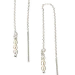 dainty rice pearl silver threads