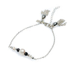 silver tassel bracelet