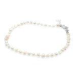 Freshwater seed pearl bracelet with 925 sterling silver details designed in Broome Western Australia
