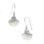 Sterling silver shell hook earrings 