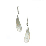 mother of pearl shell hook earrings