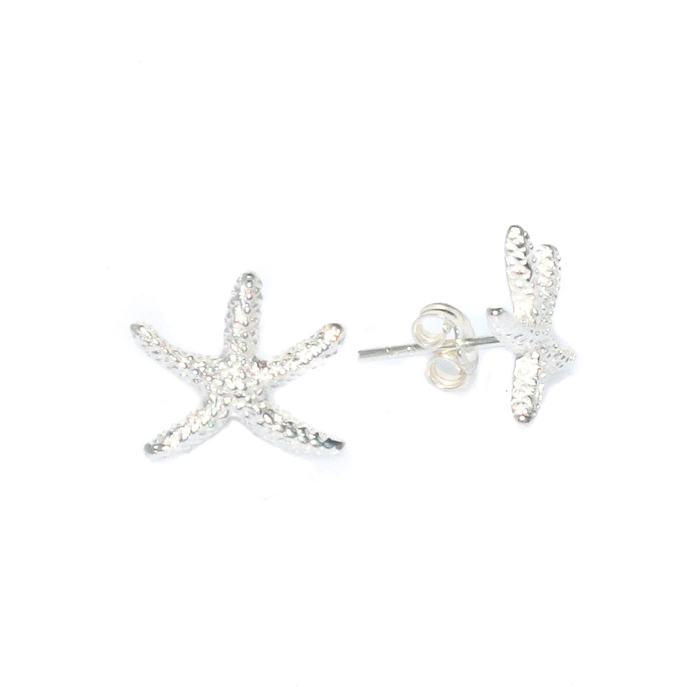 starfish stud earrings In sterling silver 