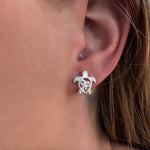 silver turtle studs australia