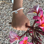 Unicorn charm pearl bracelet