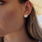 baroque pearl studs