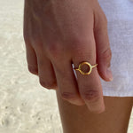 circle the sun ring gold