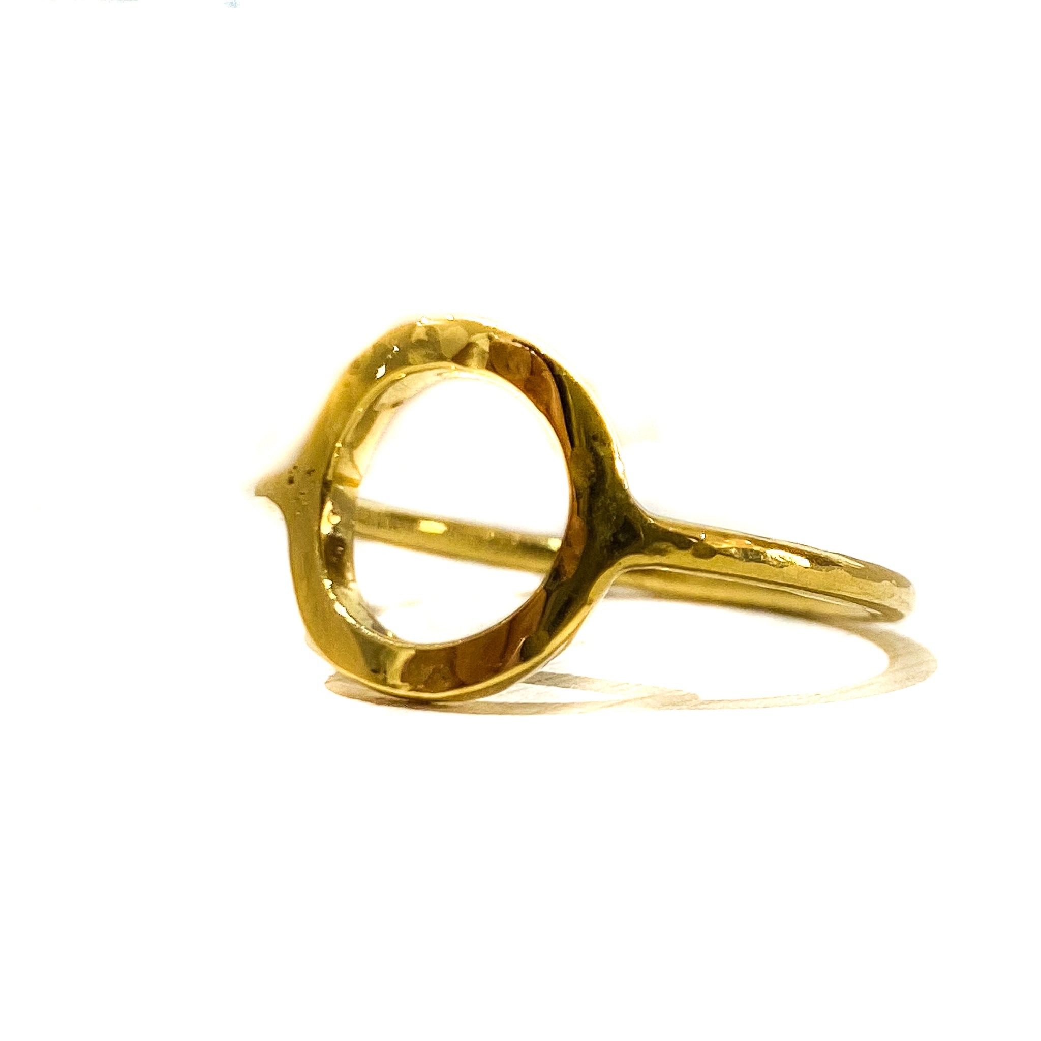 Circle the Sun Ring Gold crafted in gold vermeil over 925 sterling silver