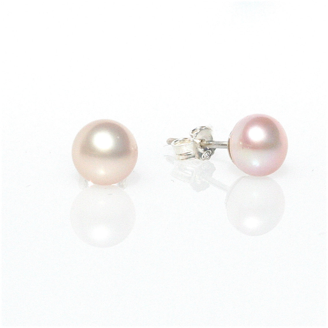 pink pearl studs