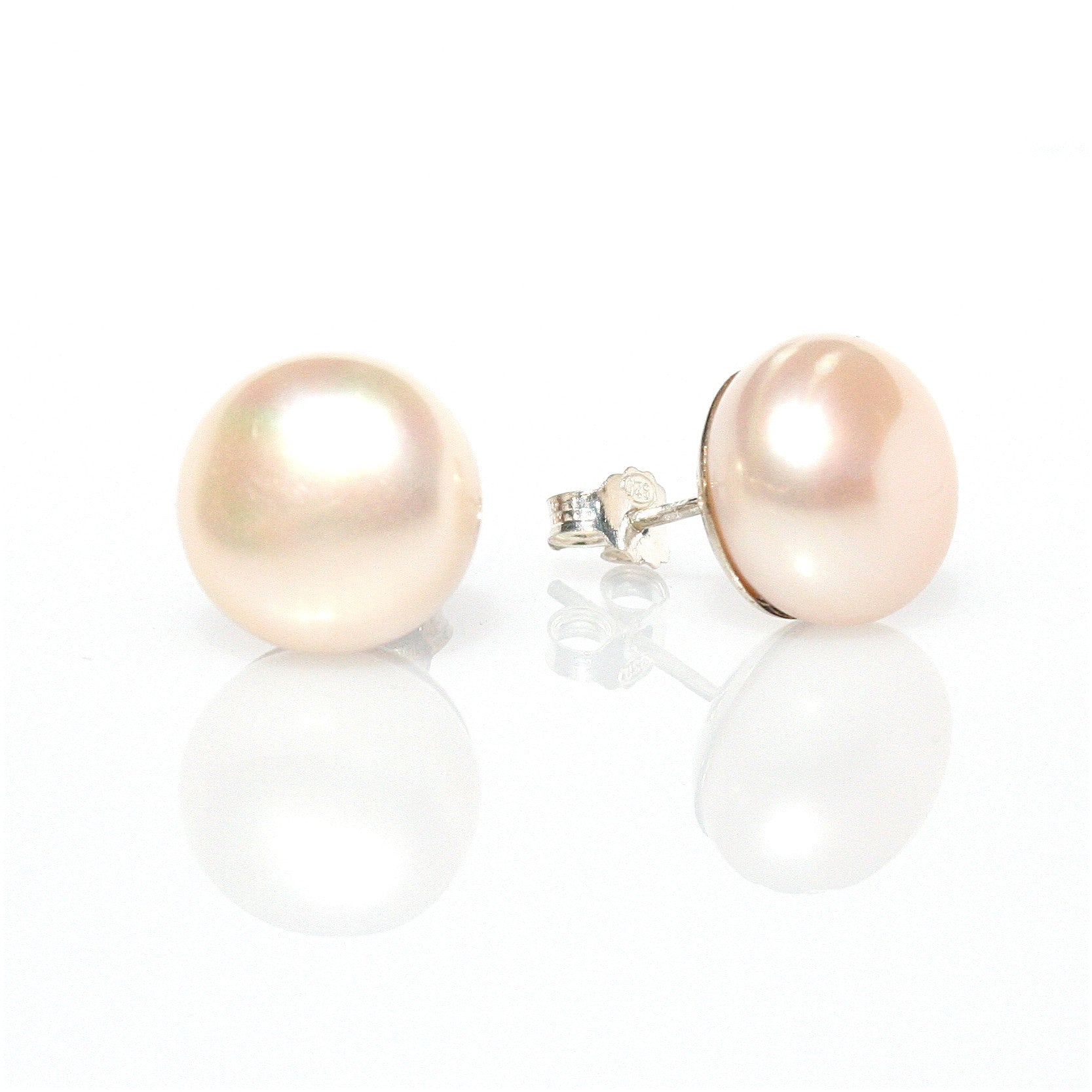 pink pearl studs