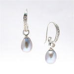 Sterling silver pearl earrings with genuine freshwater pearls inspired by Broome starry night skies