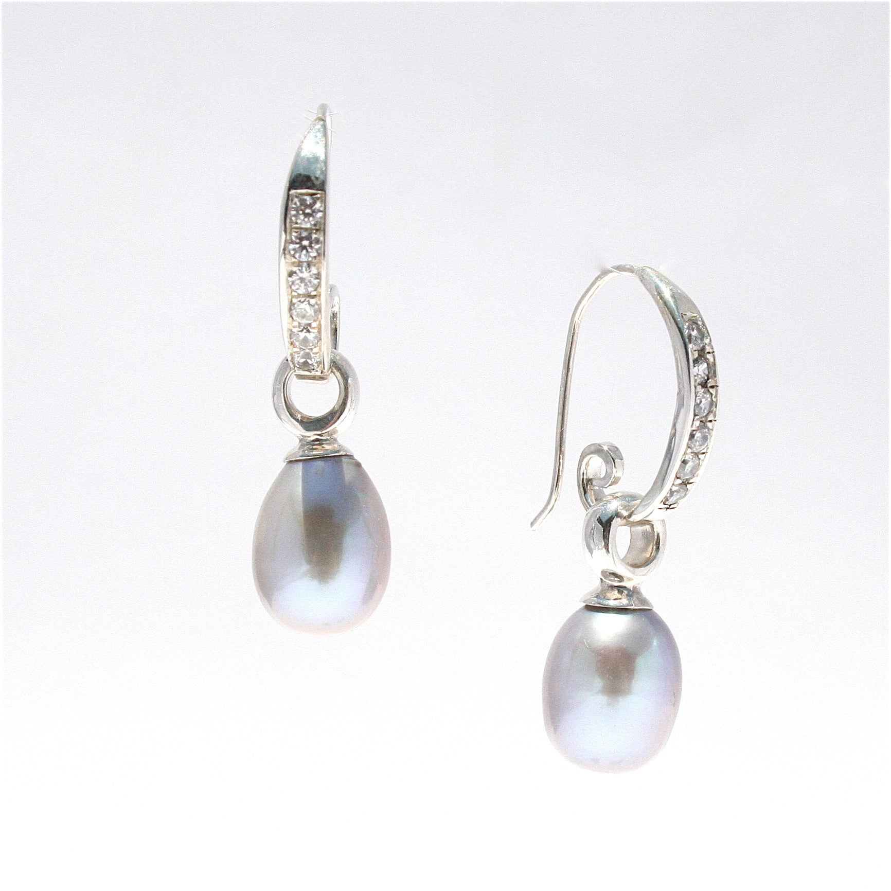 Sterling silver pearl earrings with genuine freshwater pearls inspired by Broome starry night skies