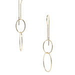 Loop Hooks Gold crafted in premium gold vermeil over 925 sterling silver with elegant looped hook earring design.