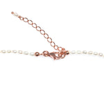 rani rice pearl anklet rose gold