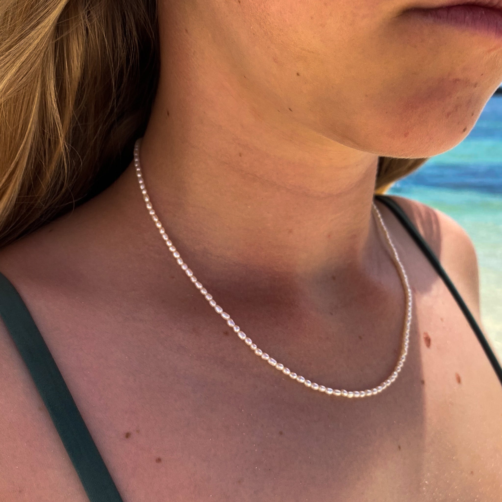 rice pearl choker