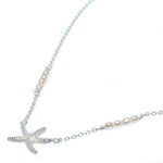 dainty silver starfish pendant